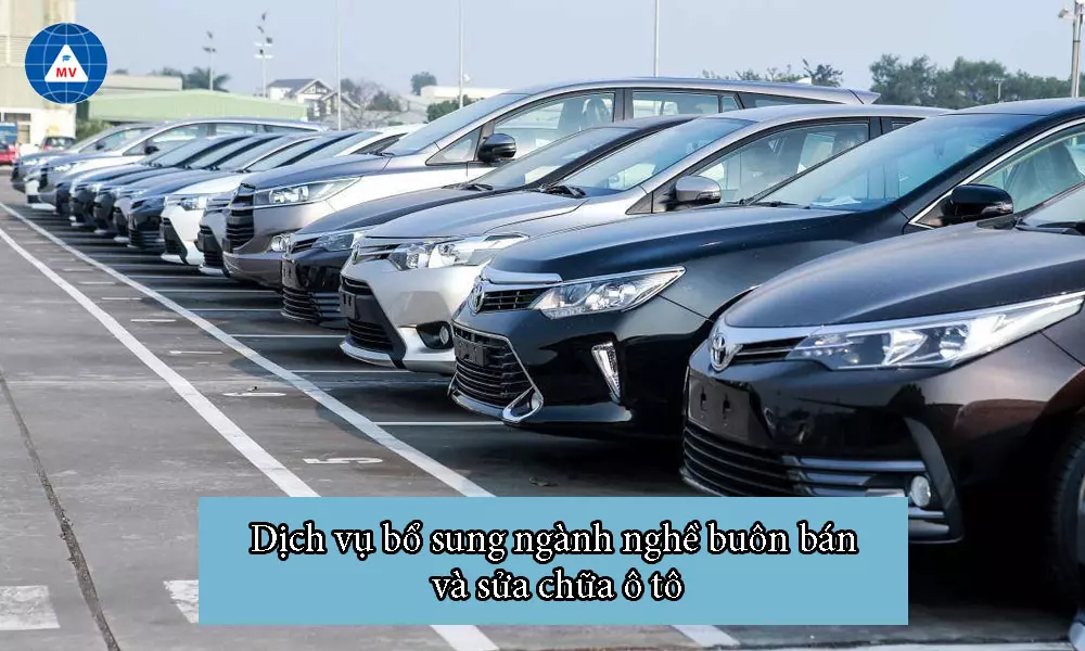 Dịch vụ bổ sung ngành nghề buôn bán và sửa chữa ô tô 2024